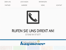 Tablet Screenshot of hagmeier-heizung.de